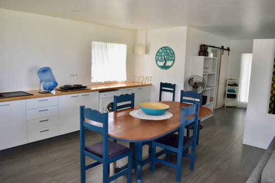 dining area and kitchen